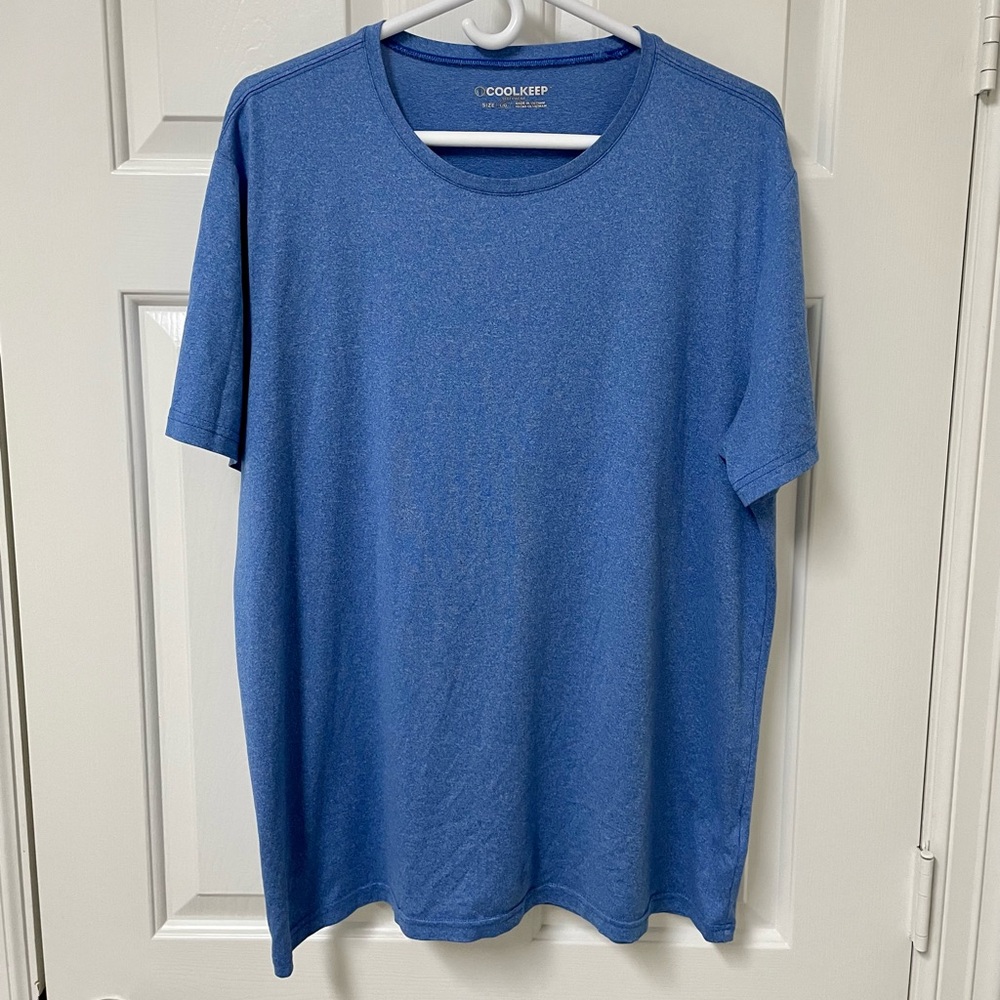 CoolKeep Heather Blue Short Sleeve Pajama T-Shirt